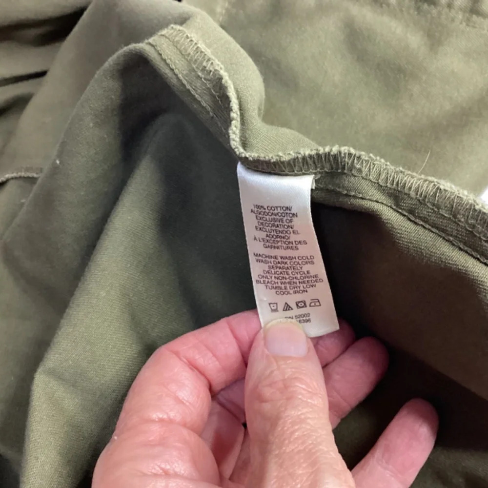 DKNY jacket  green chore  double breasted  utility SZ XS - Picture 8 of 10